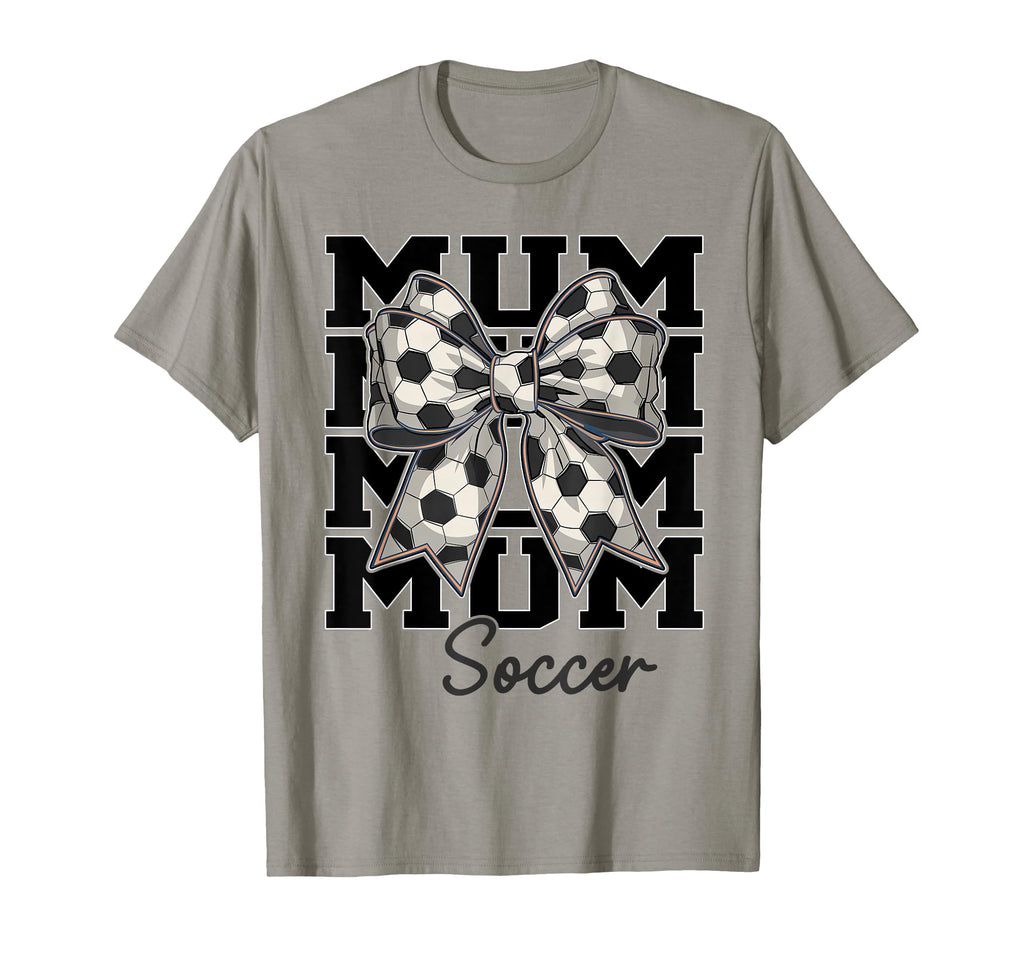 Soccer Mum Coquette Bow Biggest Fan T-Shirt - Trendy Graphic Men Women - T-Shirt, Sweatshirt, Hoodie