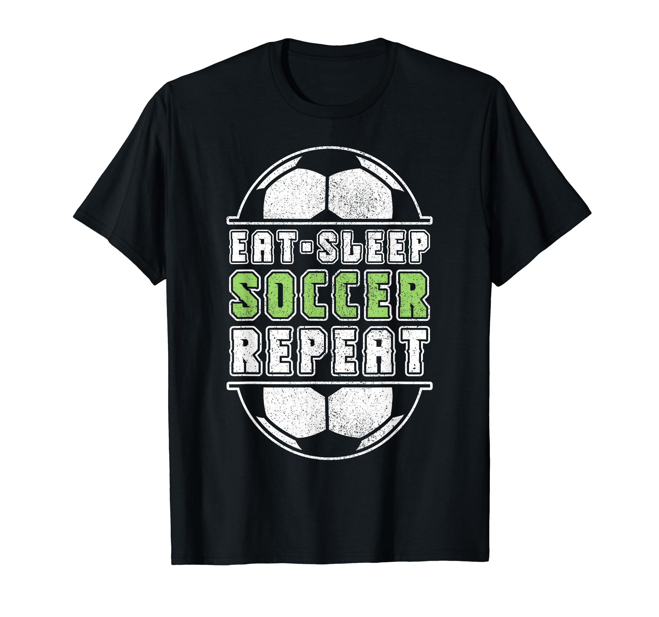 Eat Sleep Soccer Repeat Soccer Player T-Shirt - Aesthetic Graphic Unisex - T-Shirt, Sweatshirt, Hoodie