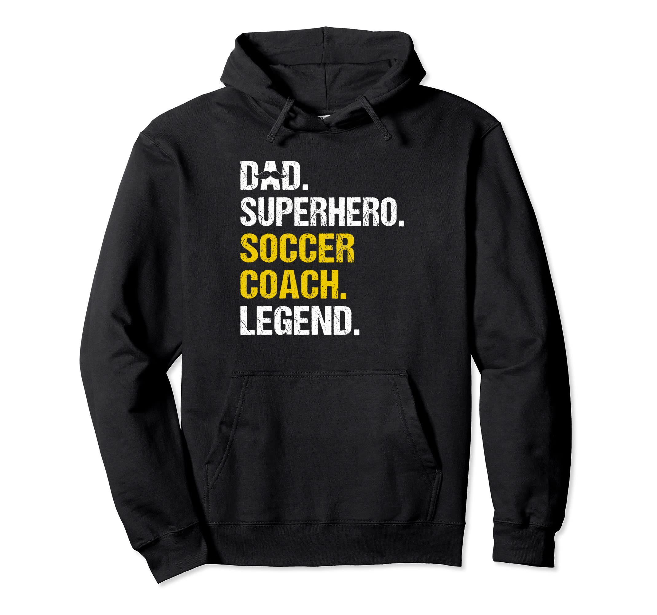 Dad Superhero Soccer Coach Funny Soccer Hoodie - Custom Art Print Unisex - T-Shirt, Sweatshirt, Hoodie