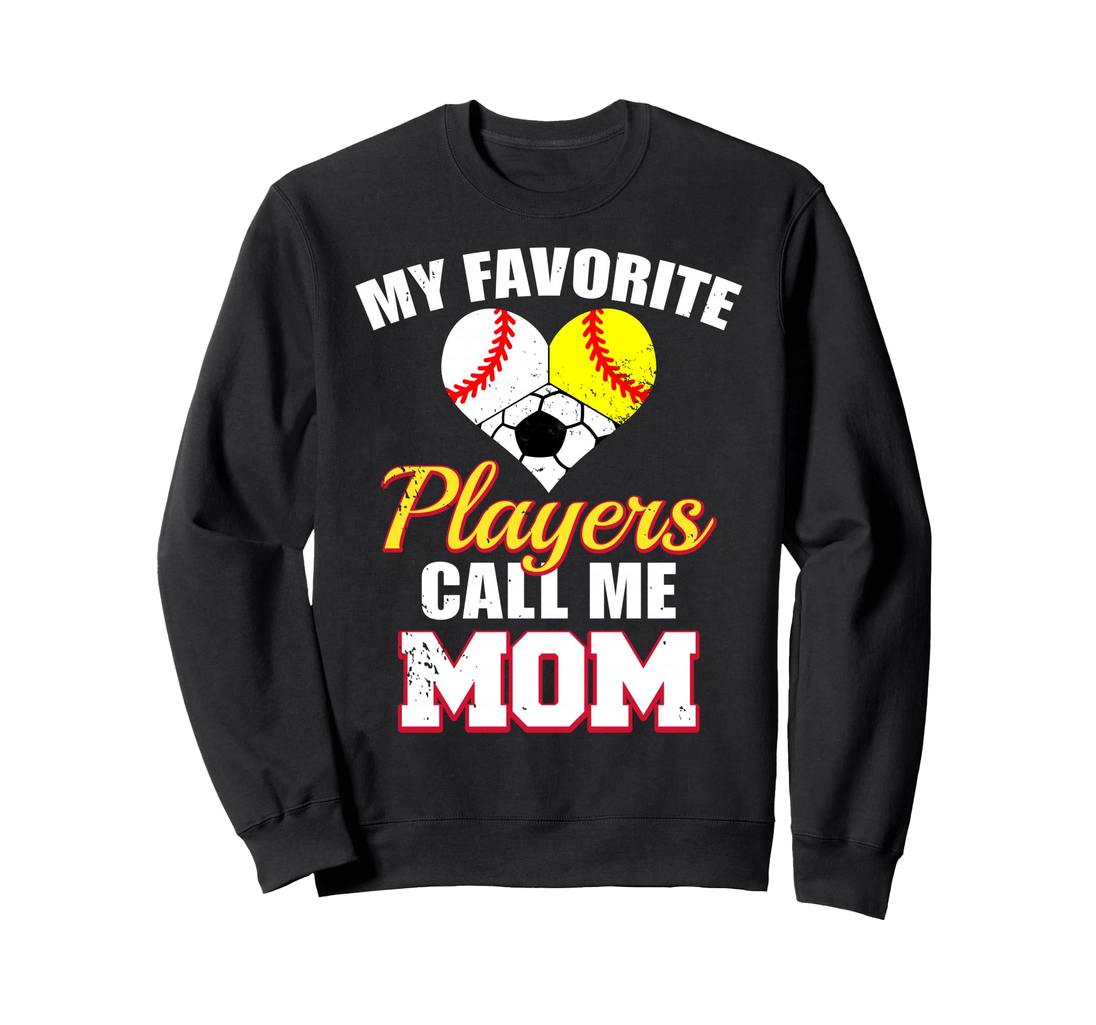 My Favorite Players Call Me Mom Sweatshirt - Minimalist Print Unisex - T-Shirt, Sweatshirt, Hoodie