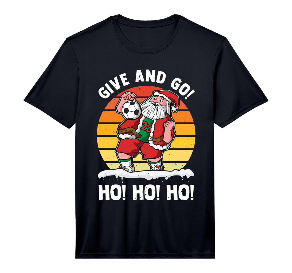 Give And Go Ho Ho Ho Funny Santa T-Shirt - Minimalist Print Men Women - T-Shirt, Sweatshirt, Hoodie