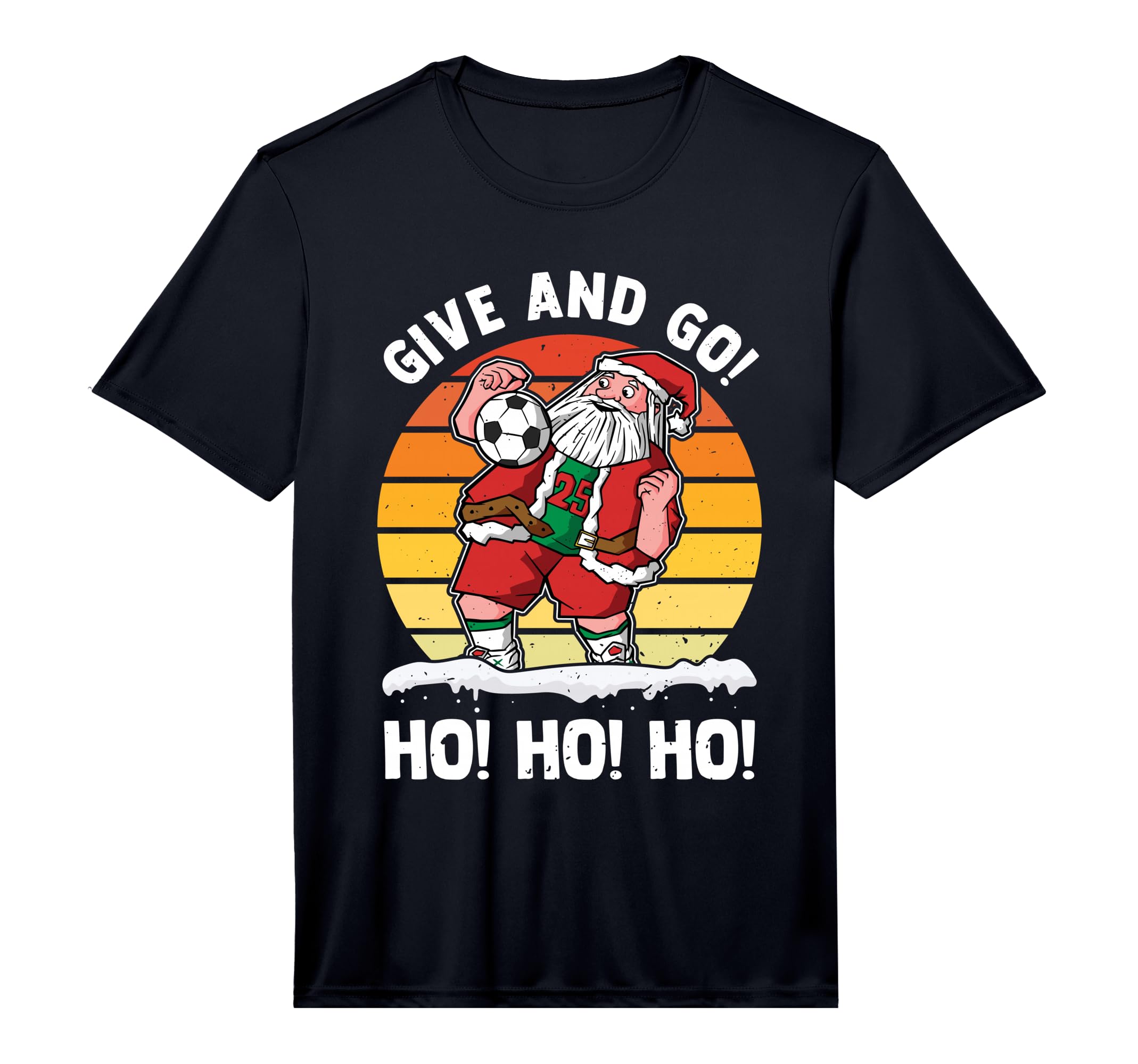 Give And Go Ho Ho Ho Funny Santa T-Shirt - Minimalist Print Men Women - T-Shirt, Sweatshirt, Hoodie