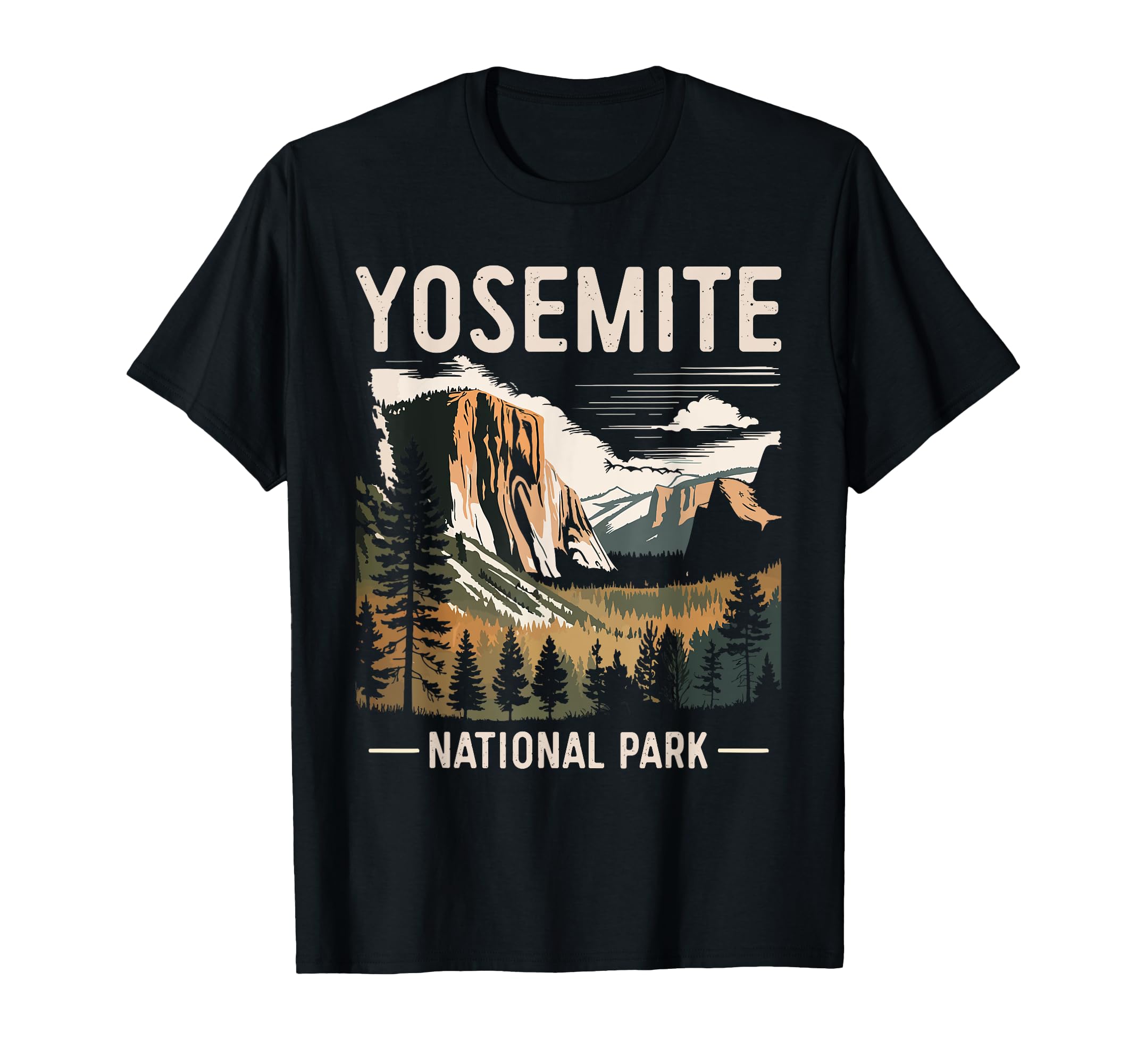 Yosemite National Park Camping T-Shirt - Trendy Graphic Unisex - T-Shirt, Sweatshirt, Hoodie