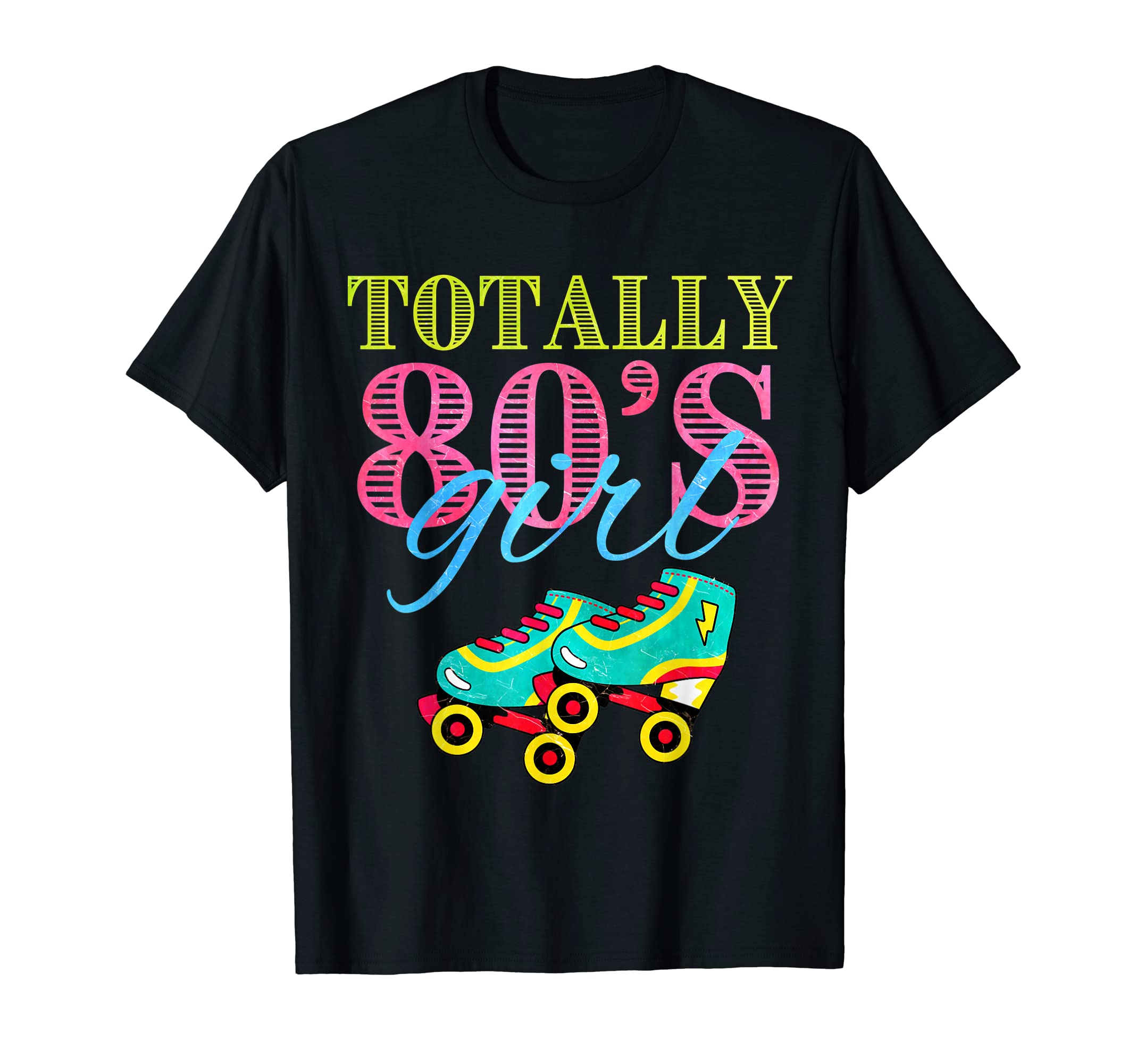 Roller Skates Totally 80S Birthday T-Shirt - Minimalist Print for Adults - T-Shirt, Sweatshirt, Hoodie
