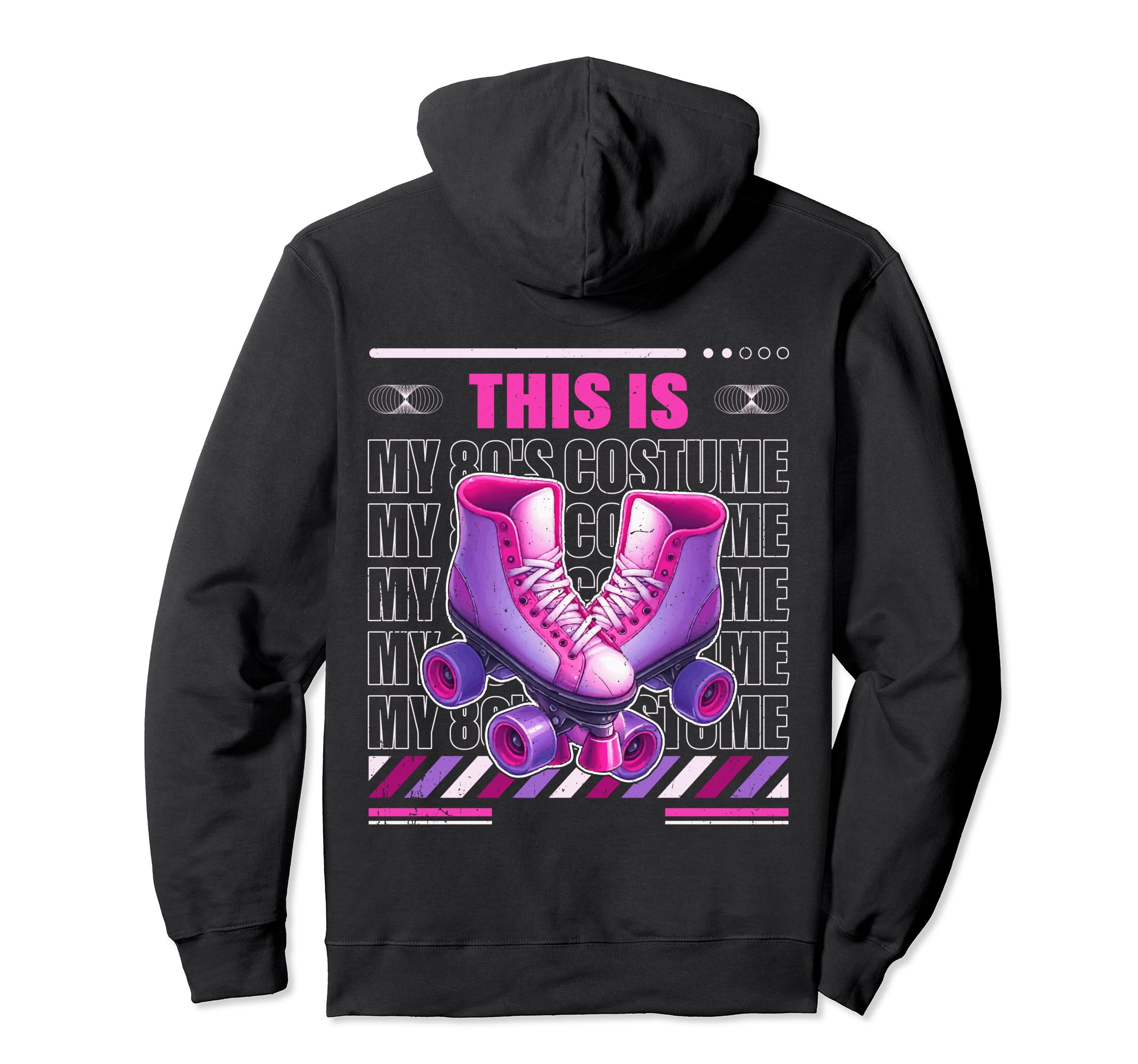 Roller Skates This Is My 80S Costume Hoodie - Custom Art Print Men Women - T-Shirt, Sweatshirt, Hoodie
