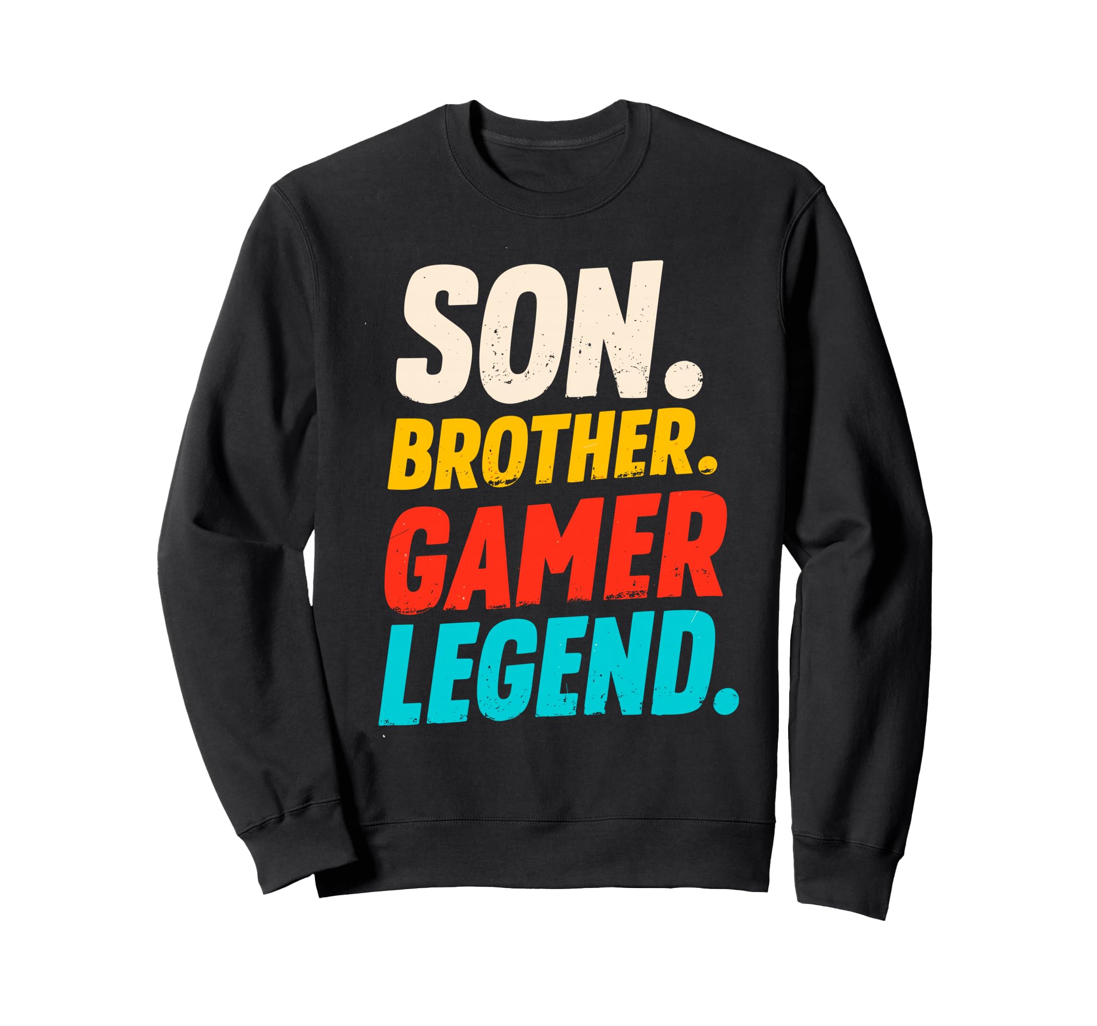Son Brother Gamer Legend Video Sweatshirt - Minimalist Print for Adults - T-Shirt, Sweatshirt, Hoodie