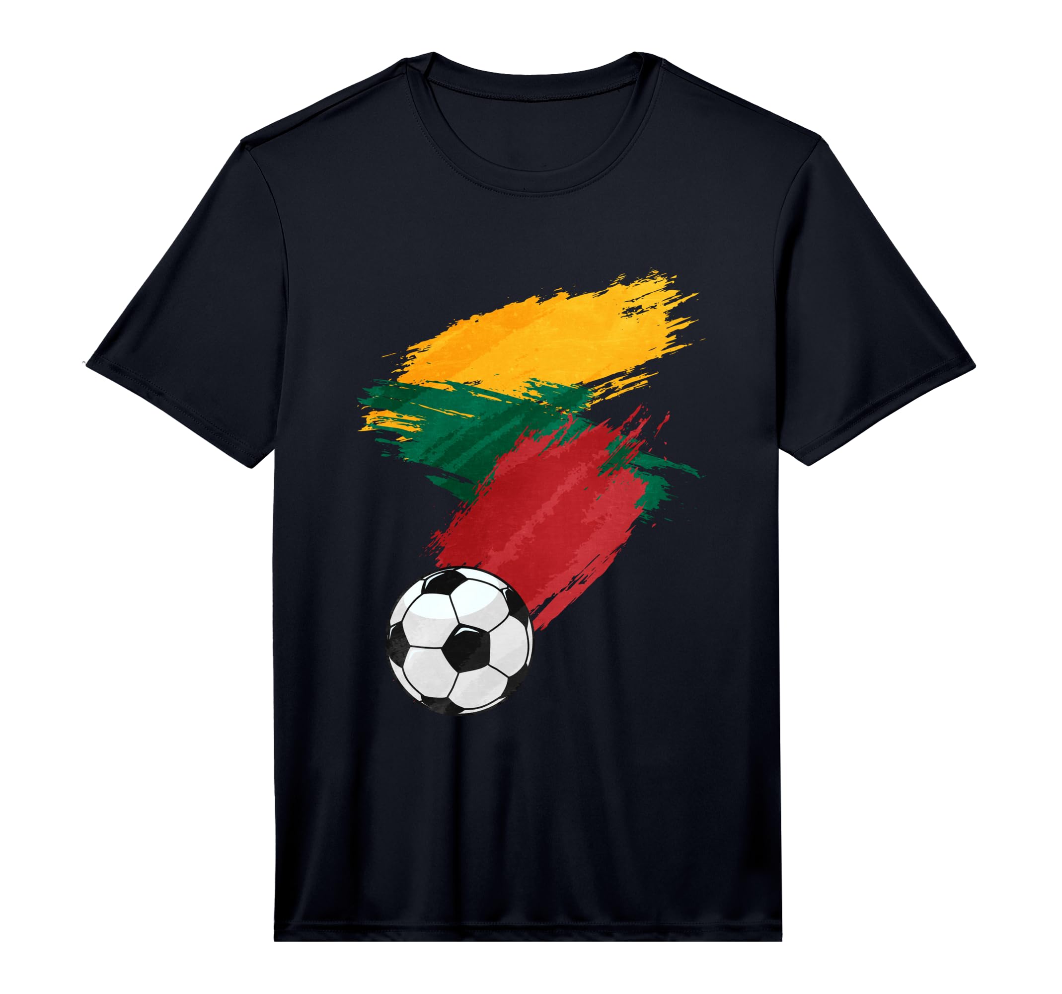 Lithuania Soccer Football Flag T-Shirt - Minimalist Print Unisex - T-Shirt, Sweatshirt, Hoodie