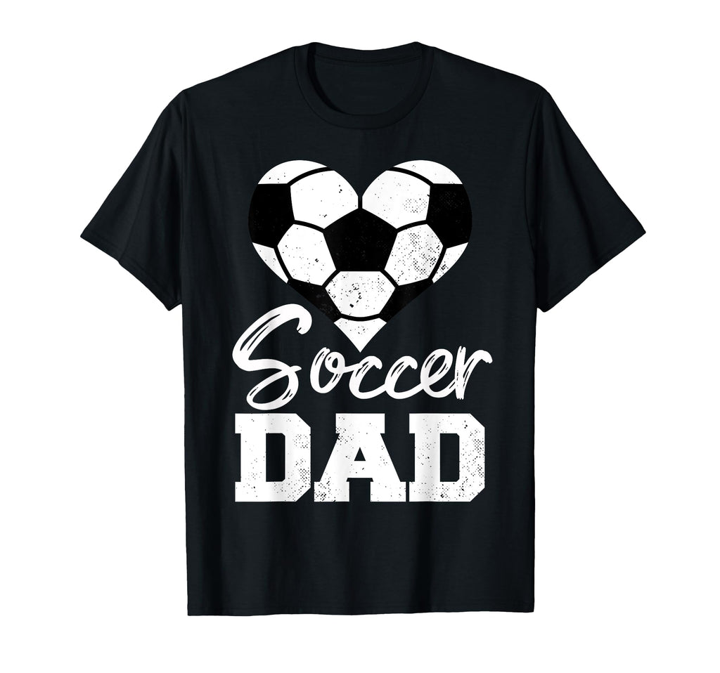 Soccer Dad Heart Funny Heartfelt Love T-Shirt - Streetwear Style Men Women - T-Shirt, Sweatshirt, Hoodie