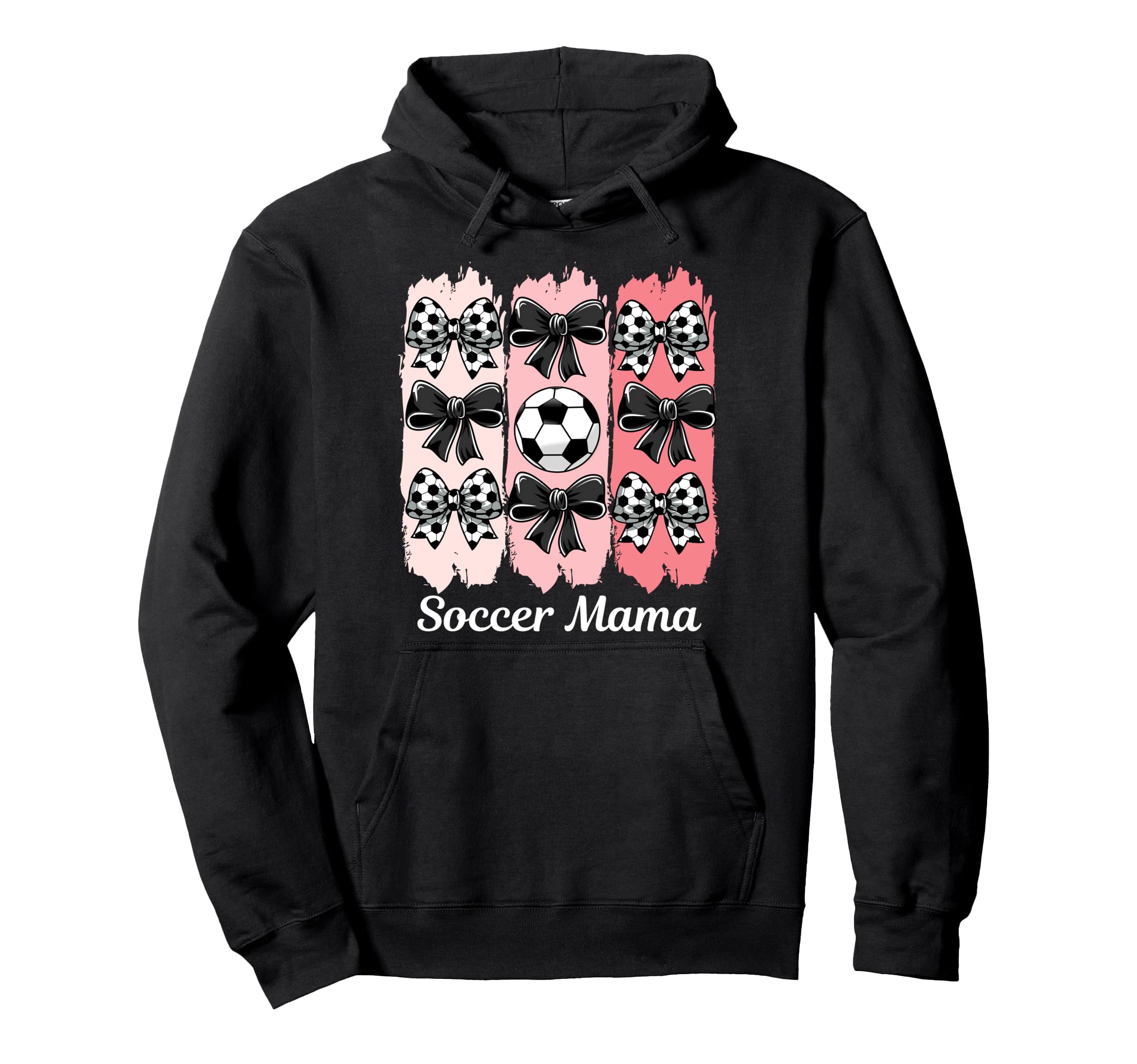 Soccer Mama Coquette Bow Soccer Mom Hoodie - Graphic Print Men Women - T-Shirt, Sweatshirt, Hoodie