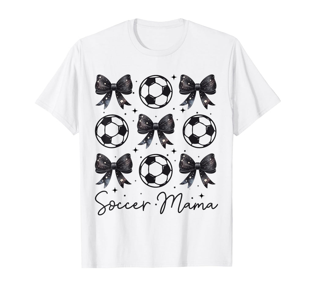 Soccer Mama Coquette Bow Soccer Mom T-Shirt - Minimalist Print Men Women - T-Shirt, Sweatshirt, Hoodie