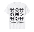 Soccer Mama Coquette Bow Soccer Mom T-Shirt - Minimalist Print Men Women - T-Shirt, Sweatshirt, Hoodie