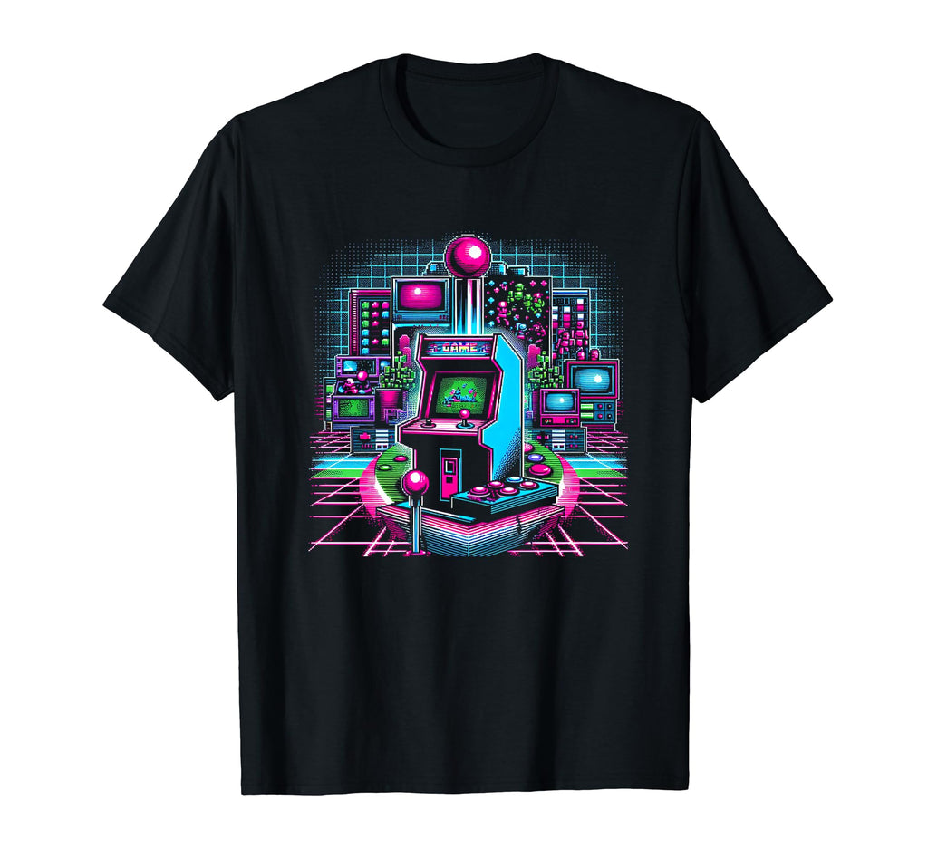 Neon Arcade T-Shirt - Aesthetic Graphic Unisex - T-Shirt, Sweatshirt, Hoodie