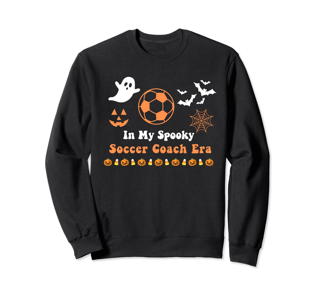 Soccer Coach Halloween Spooky Sweatshirt - Aesthetic Graphic for Adults - T-Shirt, Sweatshirt, Hoodie