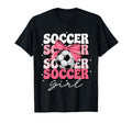 Groovy Soccer Coquette Bow Soccer T-Shirt - Fun Novelty Design for Adults - T-Shirt, Sweatshirt, Hoodie