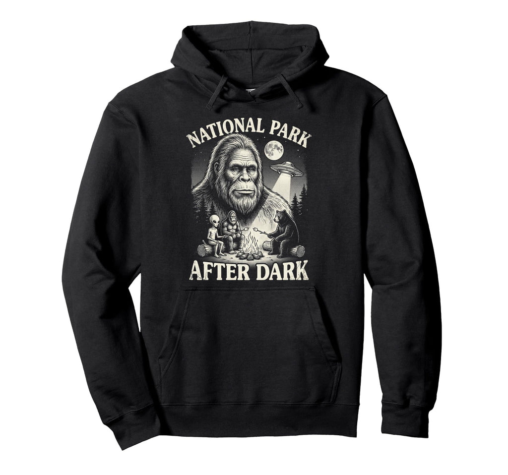 Funny National Park Bigfoot 90S Hoodie - Casual Everyday Wear Unisex - T-Shirt, Sweatshirt, Hoodie