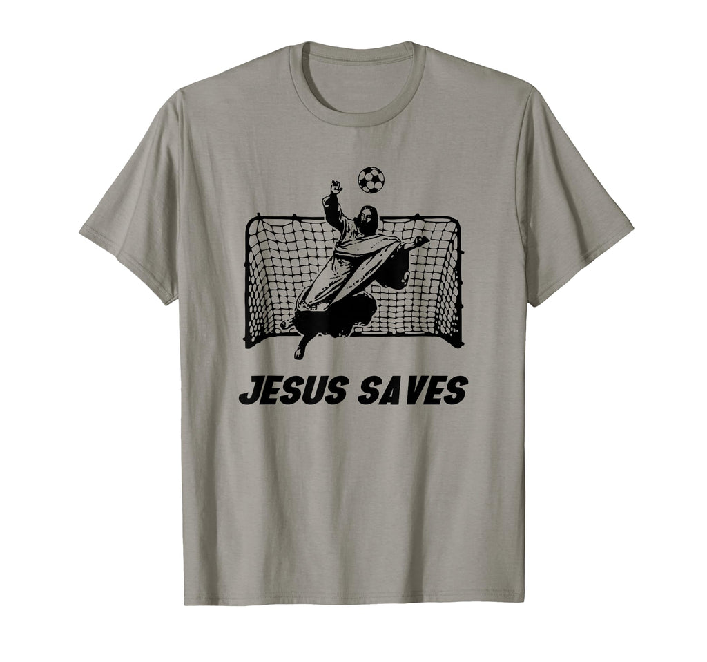 Jesus Saves Jesus Saved Soccer Goal T-Shirt - Trendy Graphic Men Women - T-Shirt, Sweatshirt, Hoodie