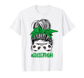 Messy Bun Soccer Mom Glasses Game Mothers T-Shirt - Novelty Apparel Unisex - T-Shirt, Sweatshirt, Hoodie