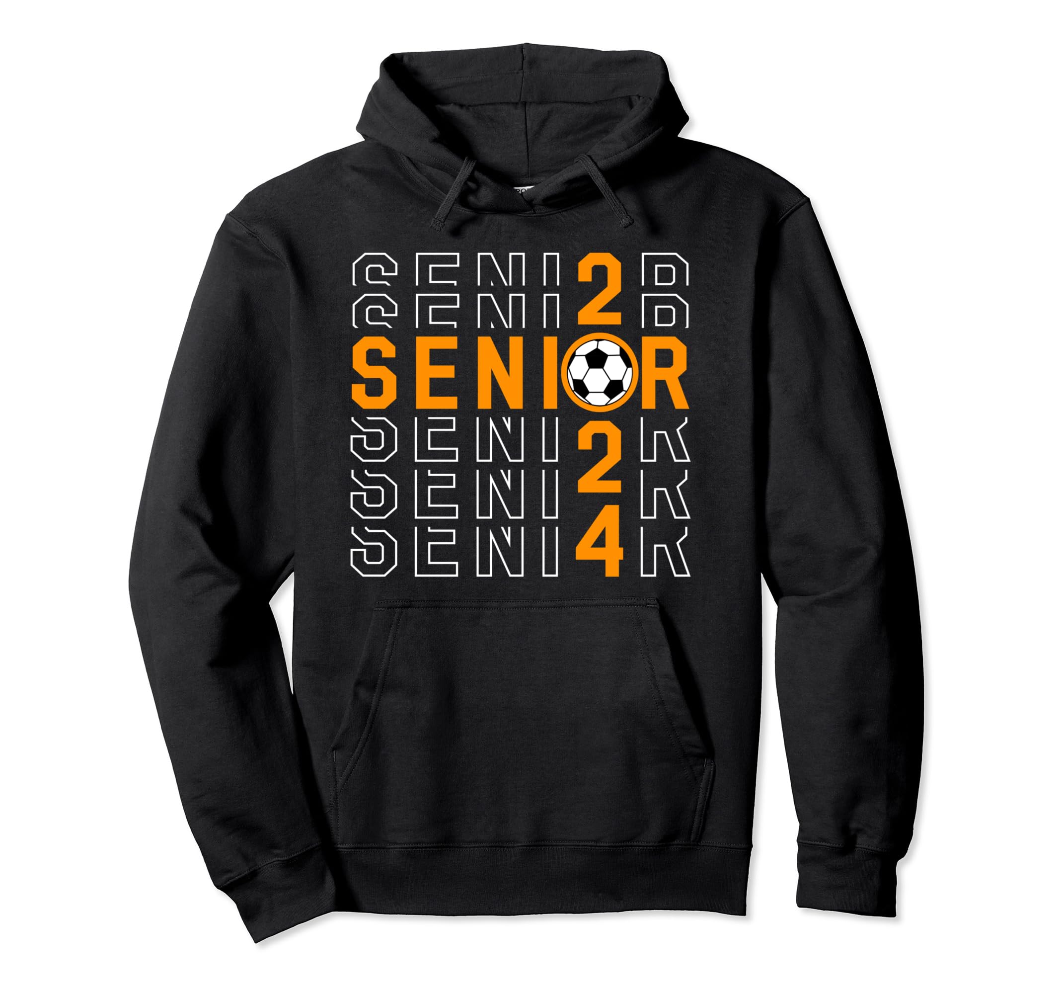 Senior Class 2024 Graduation 2024 Soccer Hoodie - Fun Novelty Design Unisex - T-Shirt, Sweatshirt, Hoodie
