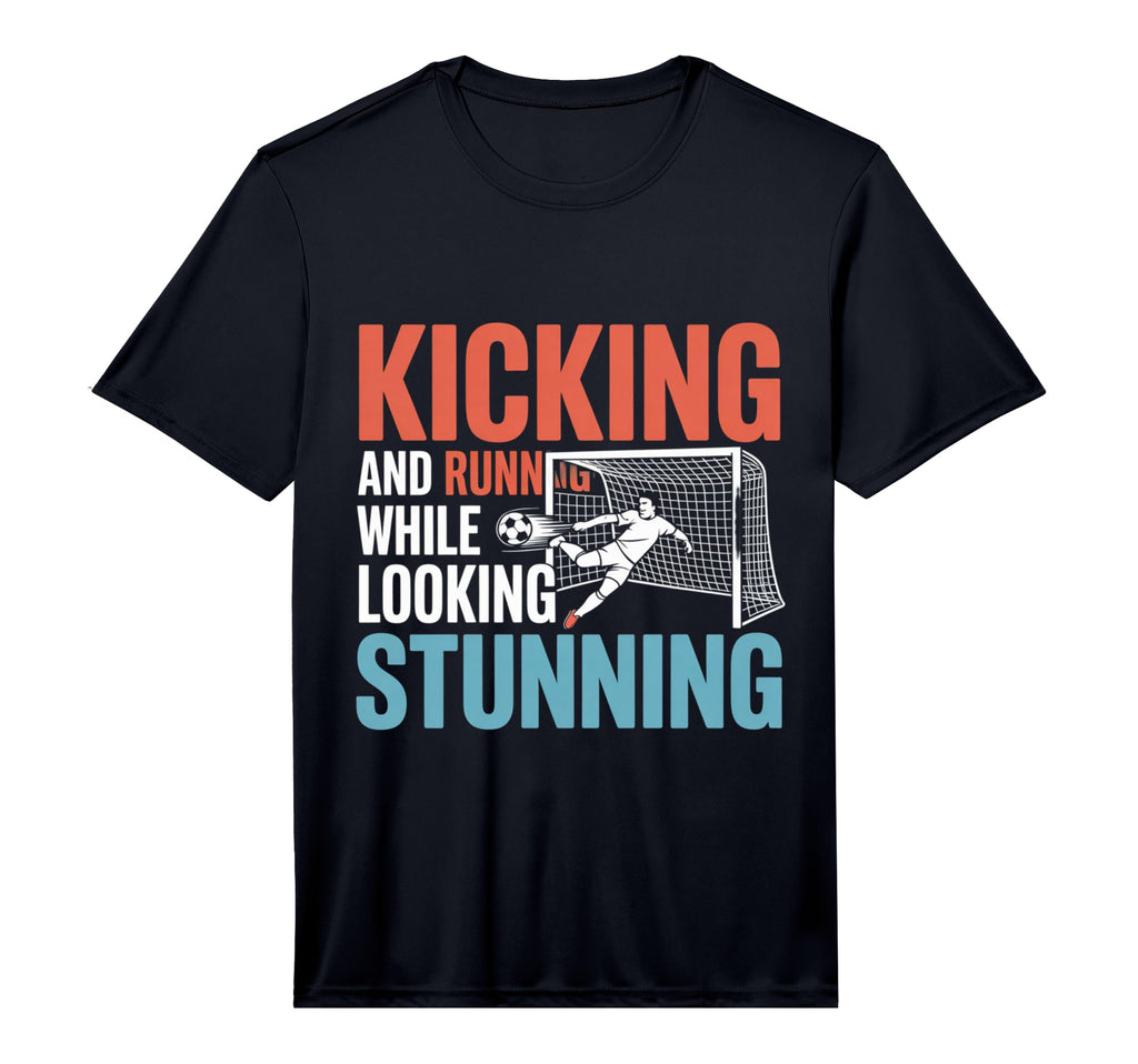 Soccer Kicking And Running While T-Shirt - Streetwear Style for Adults - T-Shirt, Sweatshirt, Hoodie