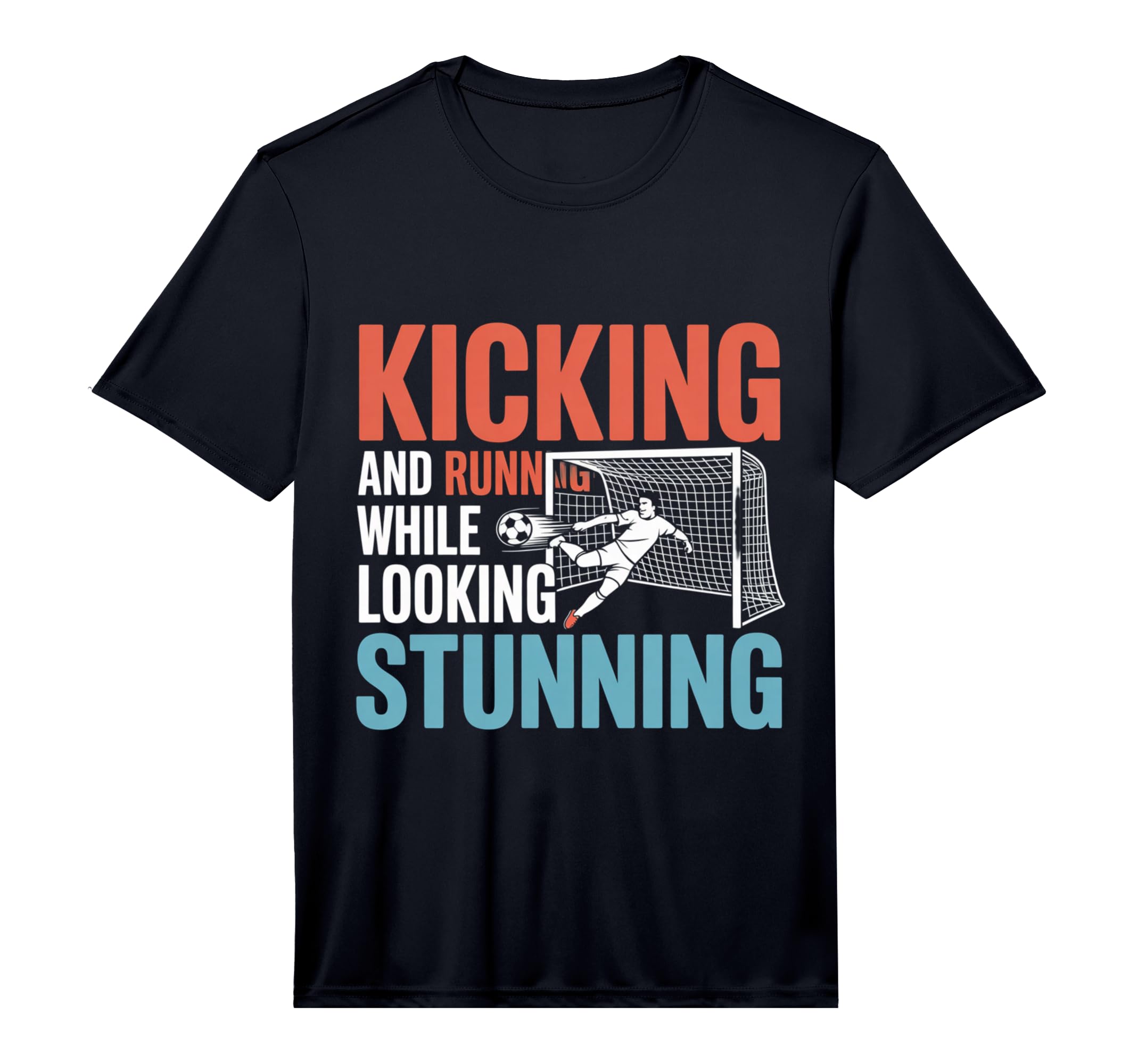 Soccer Kicking And Running While T-Shirt - Streetwear Style for Adults - T-Shirt, Sweatshirt, Hoodie