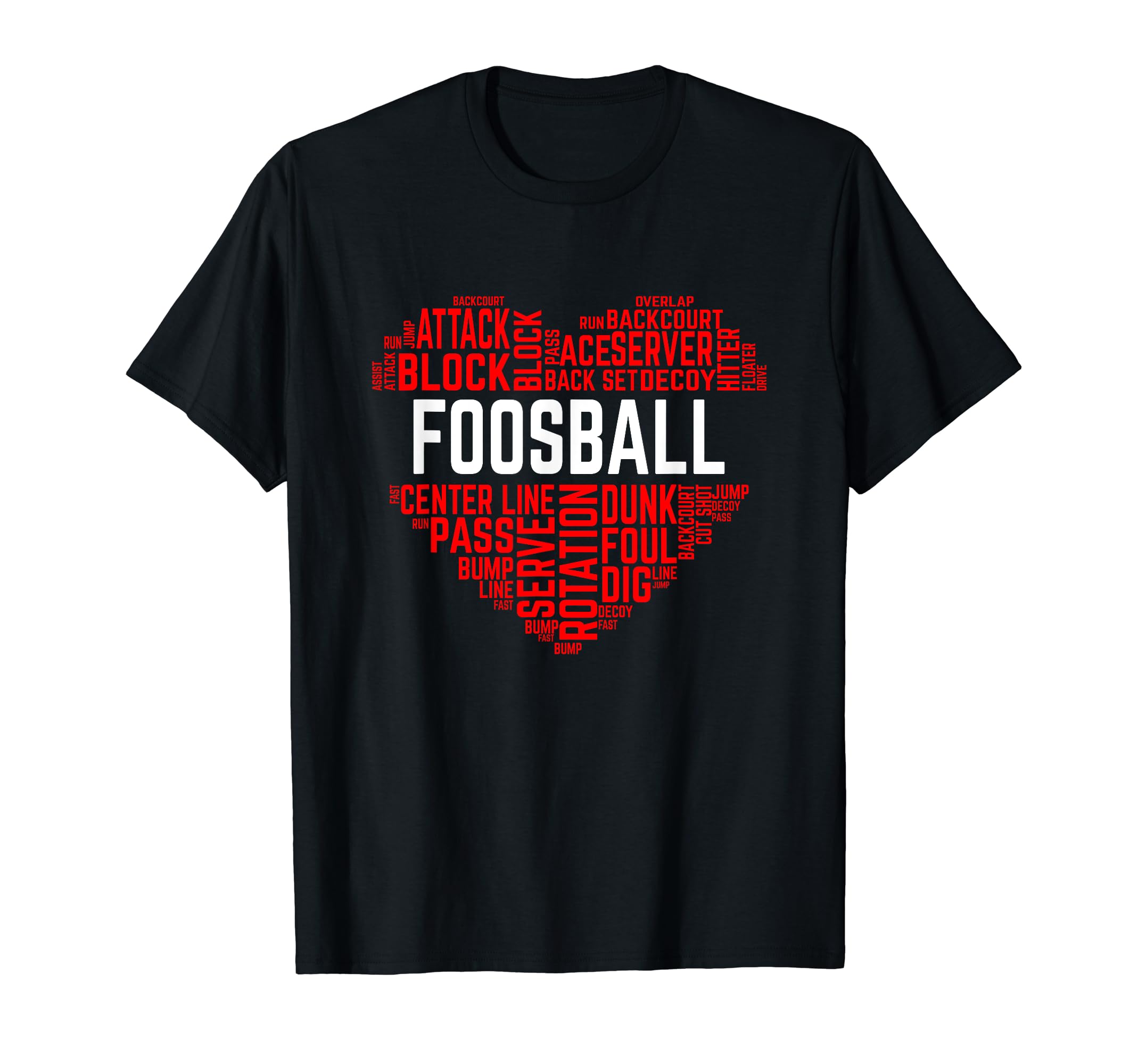 Foosball Love Foosball Player Heart T-Shirt - Custom Art Print Men Women - T-Shirt, Sweatshirt, Hoodie
