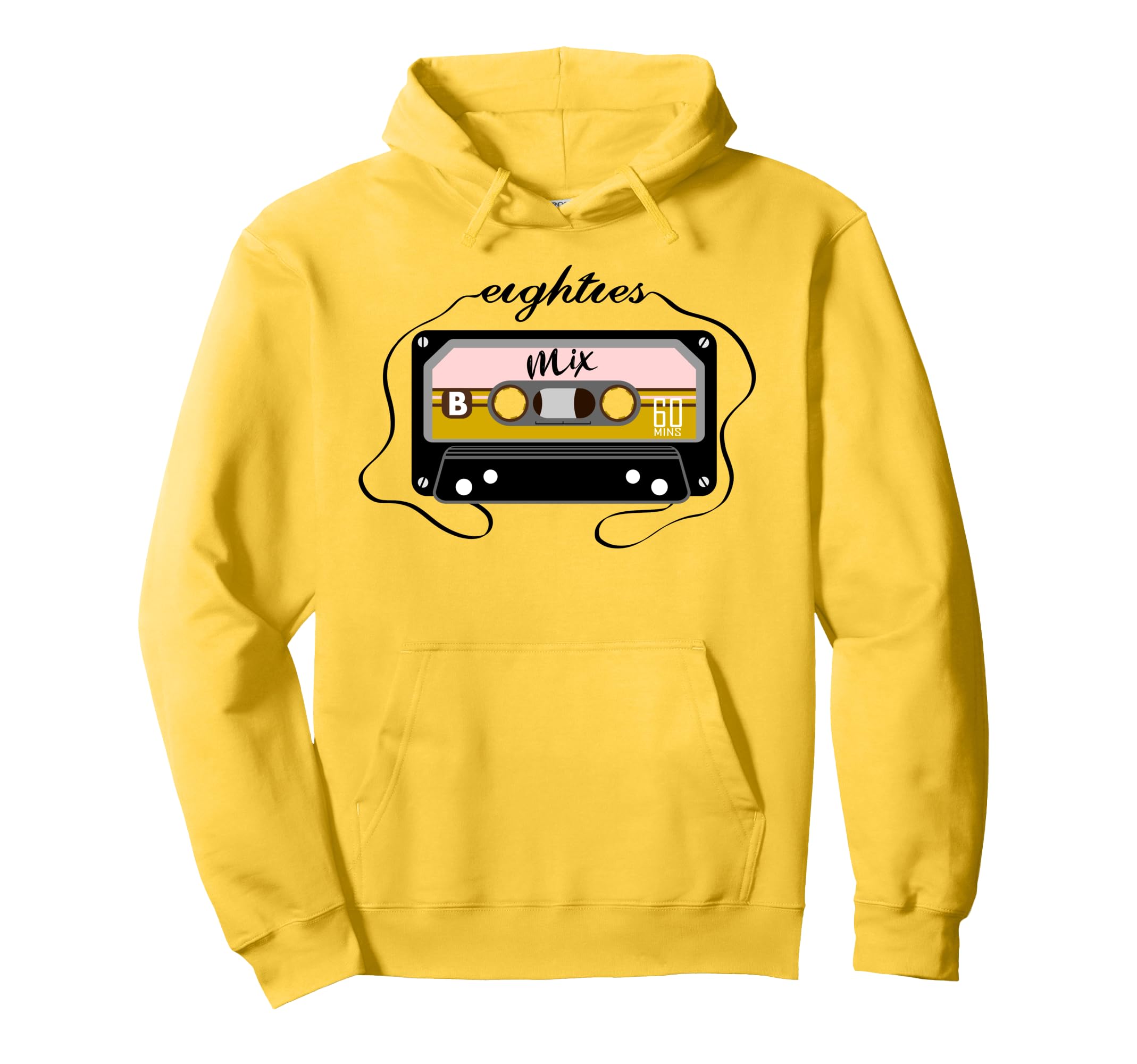 Eighties Music Cassette Tape Hoodie - Custom Art Print Unisex - T-Shirt, Sweatshirt, Hoodie