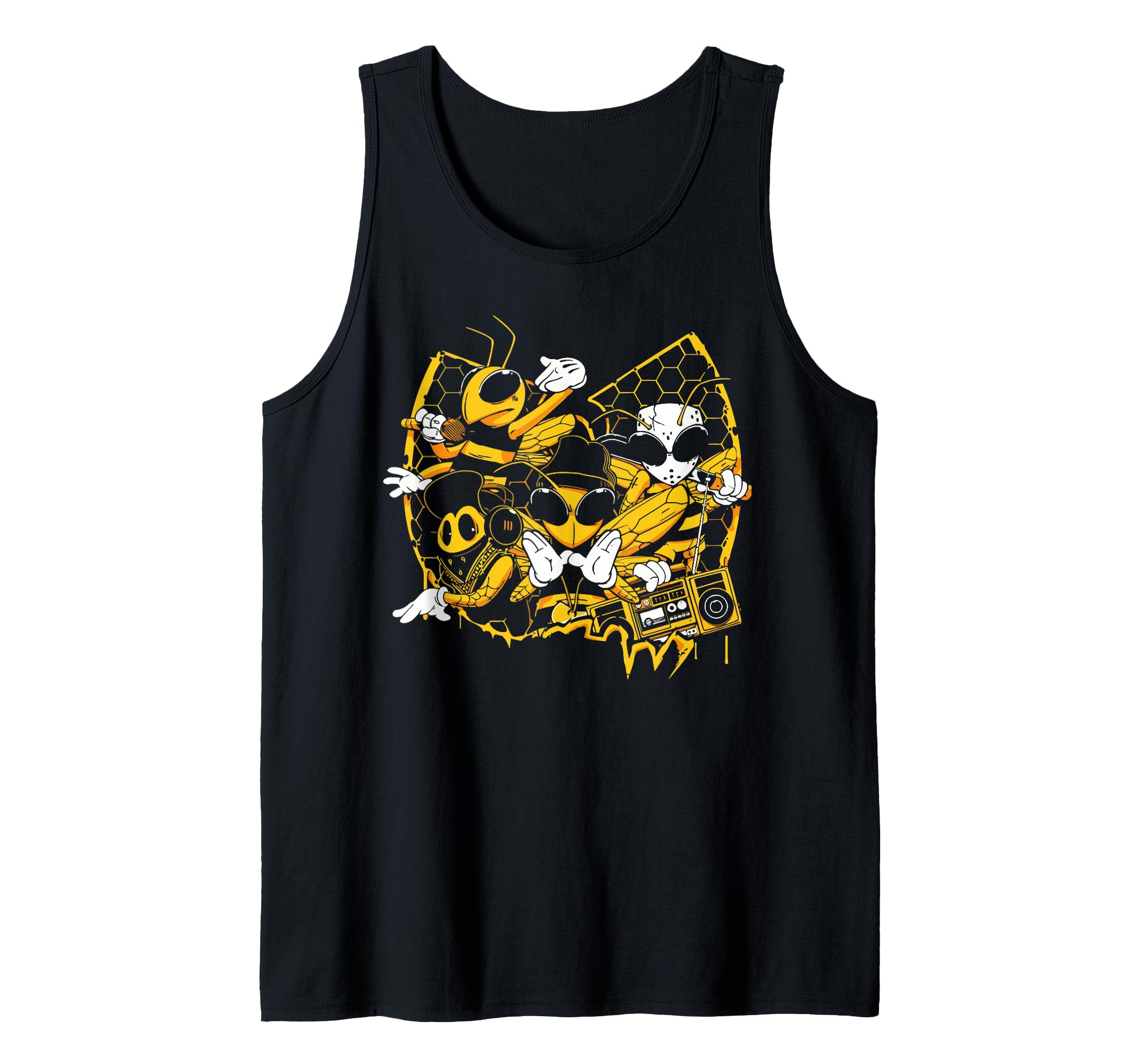 Bees Hip Hop Old School Rap Music T-Shirt - Custom Art Print Men Women - T-Shirt, Sweatshirt, Hoodie