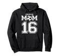 Number 16 Custom Proud Soccer Futbol Hoodie - Fun Novelty Design Unisex - T-Shirt, Sweatshirt, Hoodie