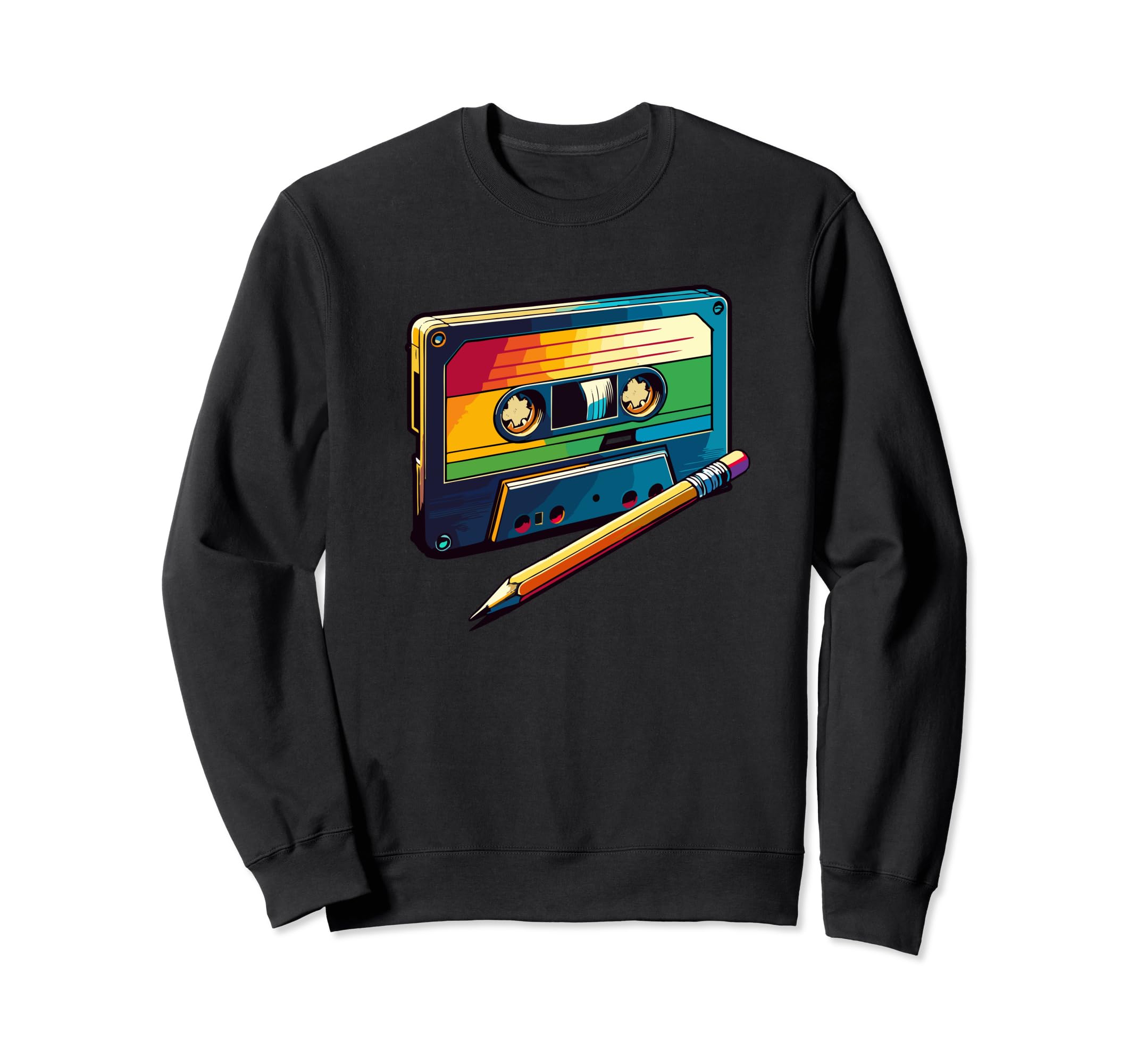 Cassette Music Stereo Tape Old Sweatshirt - Unique Graphic for Adults - T-Shirt, Sweatshirt, Hoodie