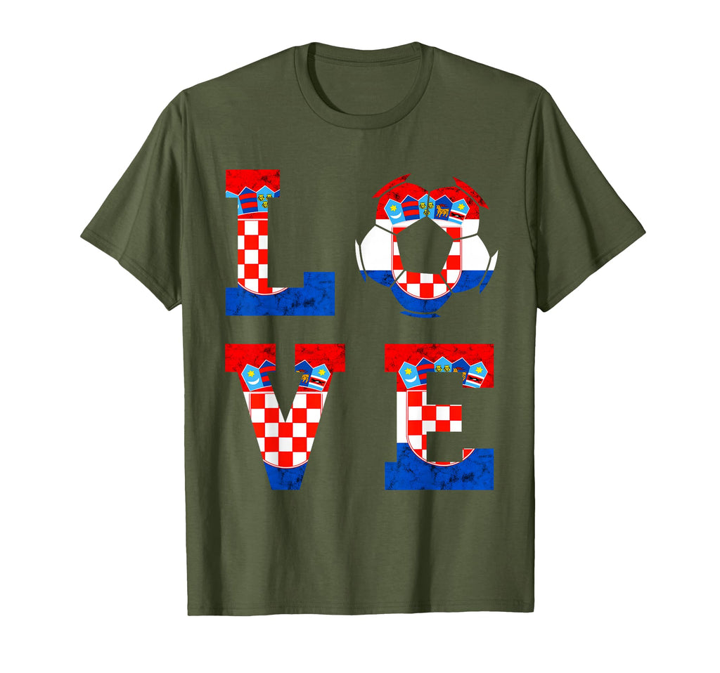 Croatia Love Croatian Soccer T-Shirt - Casual Everyday Wear Men Women - T-Shirt, Sweatshirt, Hoodie