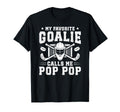 Proud Hockey Goalie Pop Pop Ice Hockey T-Shirt - Custom Art Print Unisex - T-Shirt, Sweatshirt, Hoodie