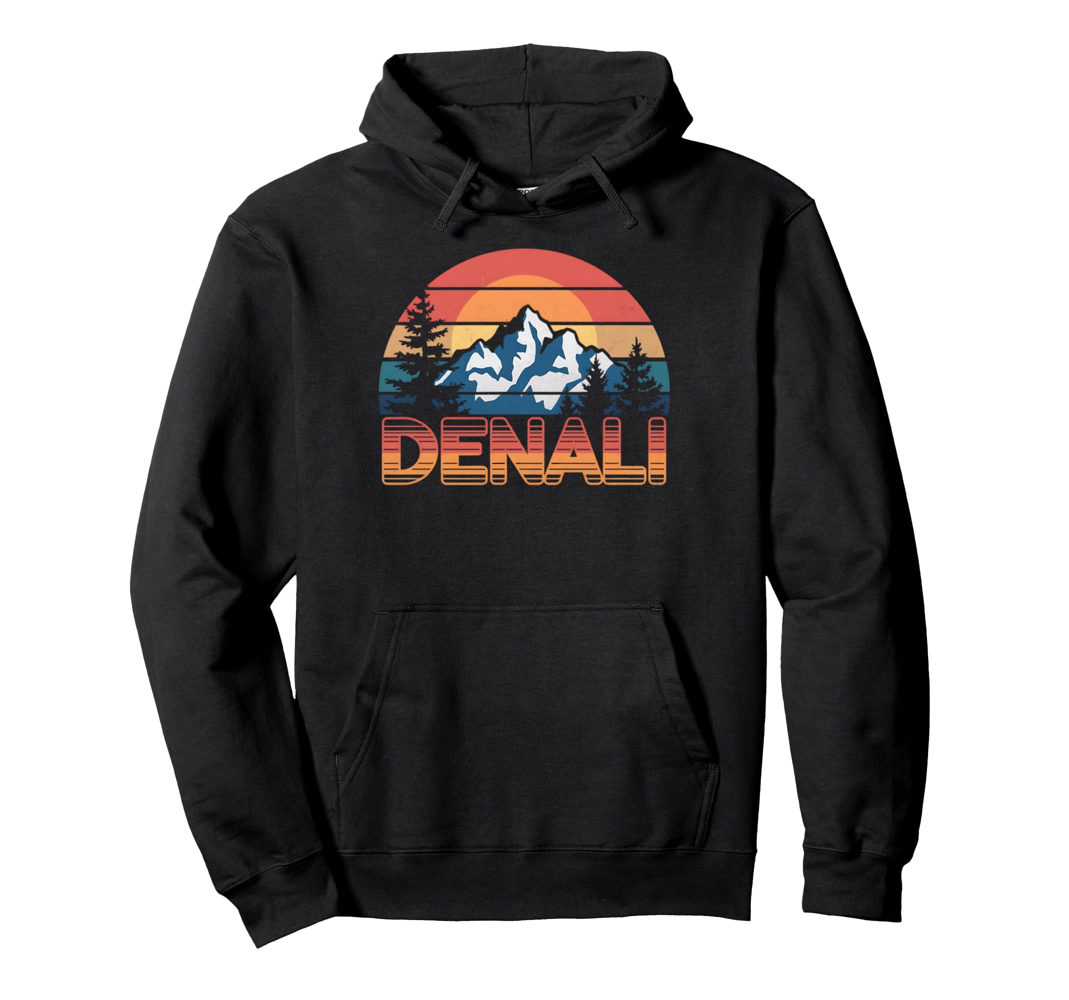 Mount Denali Sunset Mt Denali Hoodie - Fun Novelty Design Men Women - T-Shirt, Sweatshirt, Hoodie