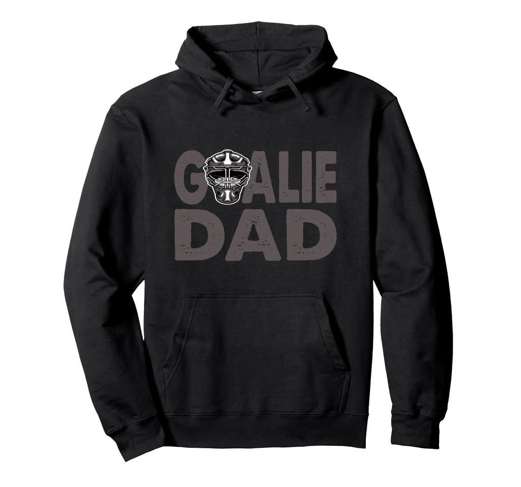 Ice Hockey Goalkeeper Dad Black Small Hoodie - Streetwear Style Unisex - T-Shirt, Sweatshirt, Hoodie