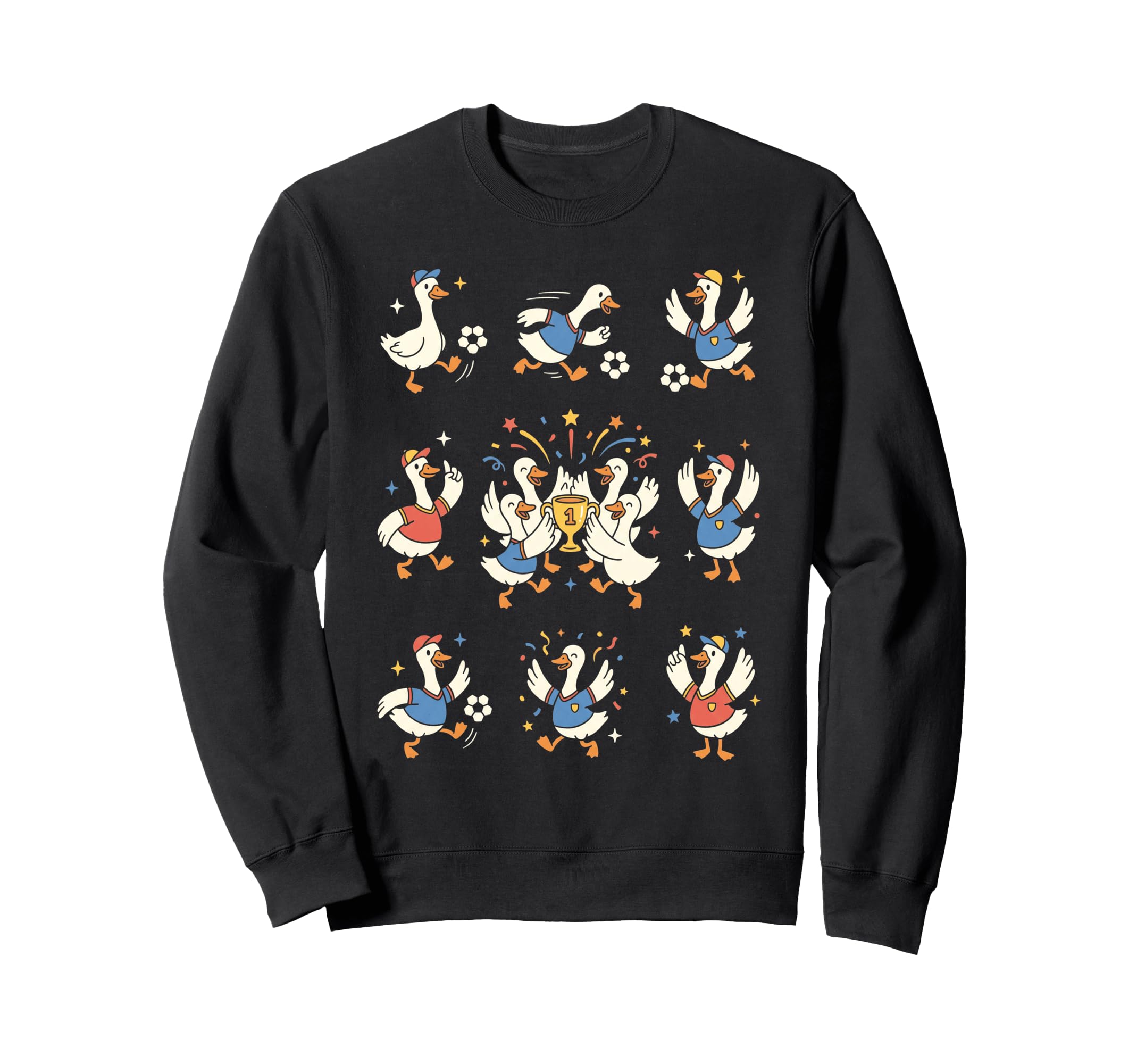 Funny Geese Soccer Team Champions Sweatshirt - Novelty Apparel for Adults - T-Shirt, Sweatshirt, Hoodie