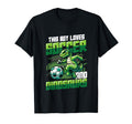 This Loves Soccer And Dinosaurs Playing T-Shirt - Custom Art Print Unisex - T-Shirt, Sweatshirt, Hoodie