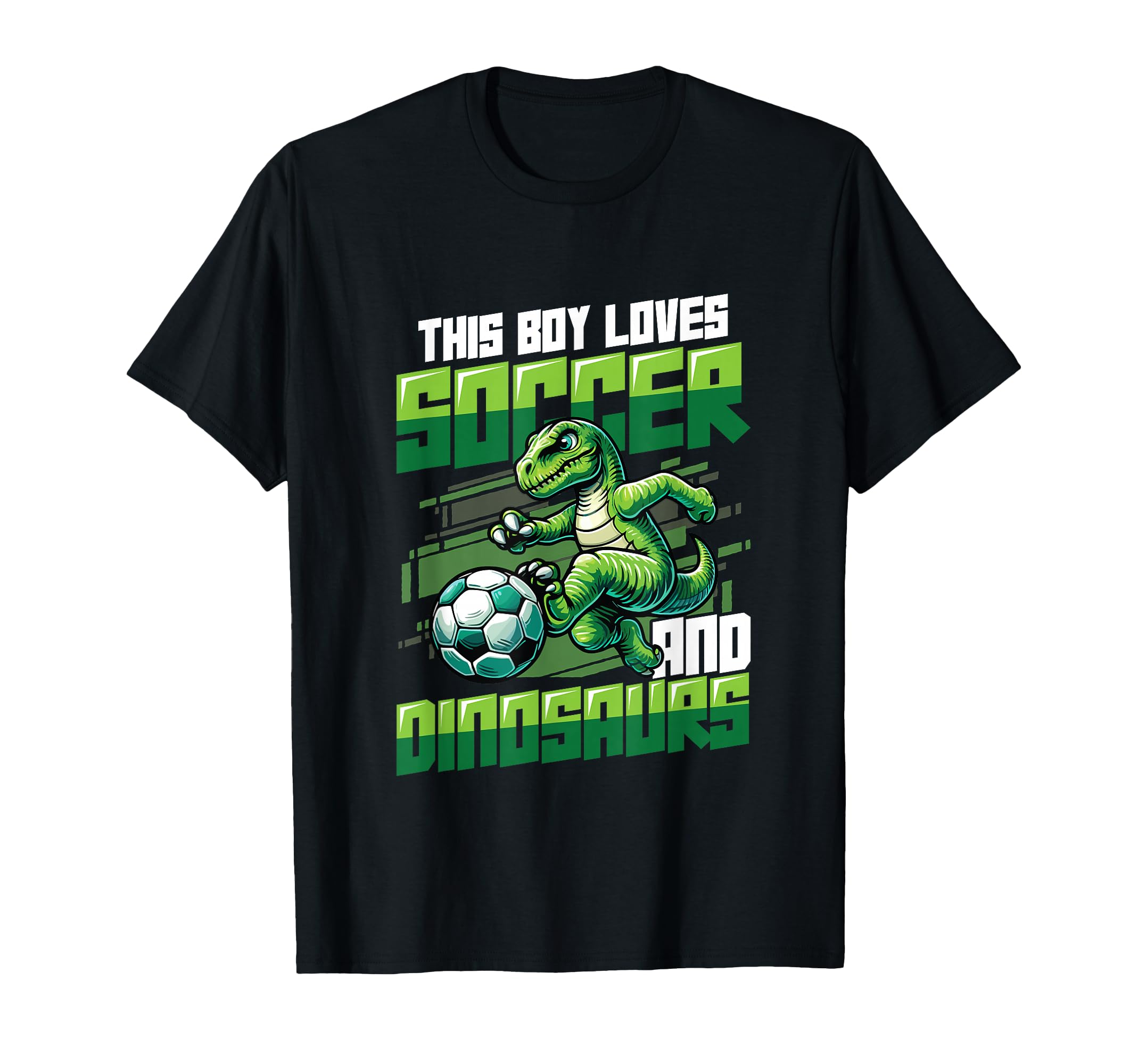 This Loves Soccer And Dinosaurs Playing T-Shirt - Custom Art Print Unisex - T-Shirt, Sweatshirt, Hoodie