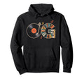 Old School Og Hip Hop Vinyl Cds Tapes Hoodie - Novelty Apparel for Adults - T-Shirt, Sweatshirt, Hoodie