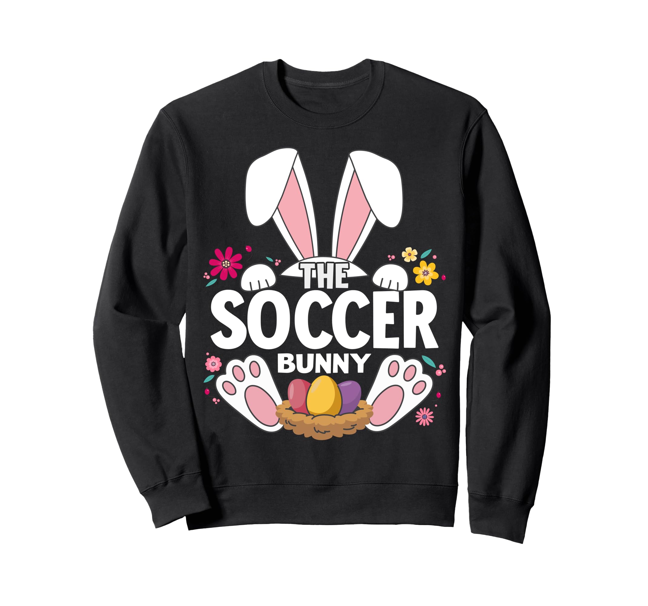Matching Easter Soccer Bunny Family Sweatshirt - Graphic Print Unisex - T-Shirt, Sweatshirt, Hoodie