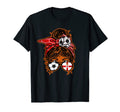 Messy Bun Brown Skin Soccer Northern T-Shirt - Unique Graphic Men Women - T-Shirt, Sweatshirt, Hoodie