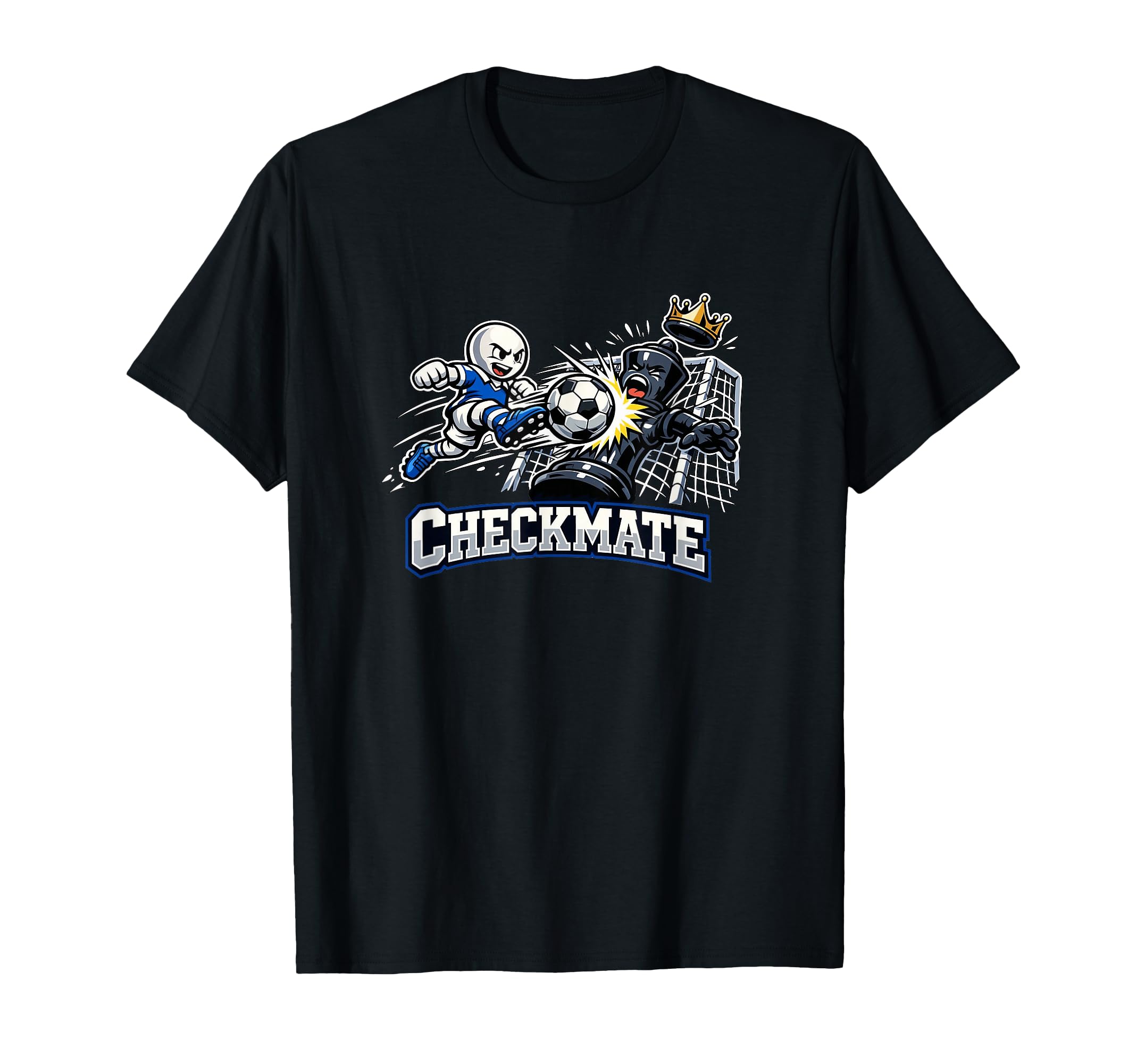 Pawn Vs King Soccer Chess Game Strategy T-Shirt - Unique Graphic Men Women - T-Shirt, Sweatshirt, Hoodie