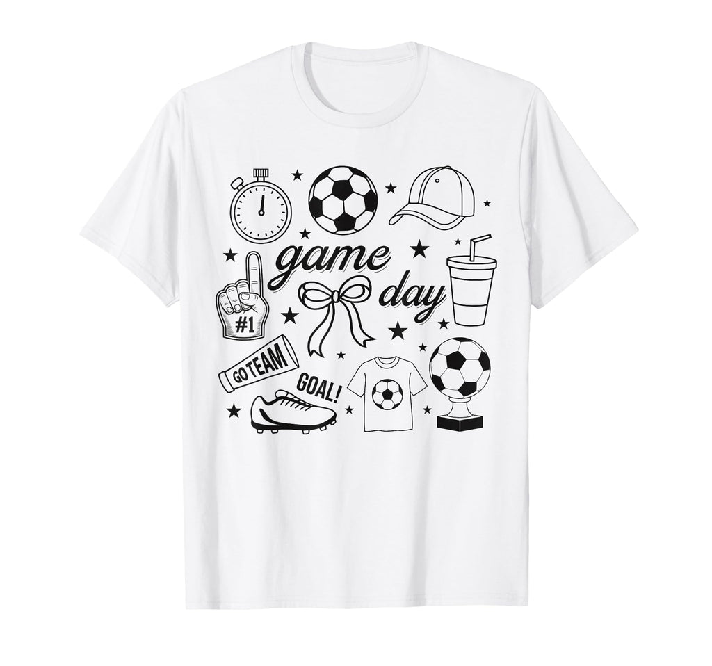 Preppy Game Day Soccer Mom Streetwear T-Shirt - Unique Graphic for Adults - T-Shirt, Sweatshirt, Hoodie