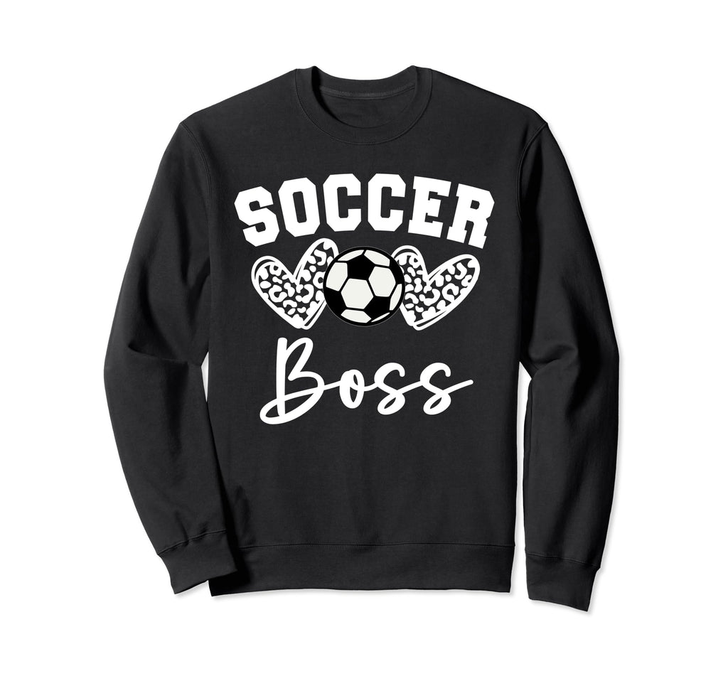 Soccer Boss Matching Family Soccer Sweatshirt - Aesthetic Graphic Men Women - T-Shirt, Sweatshirt, Hoodie