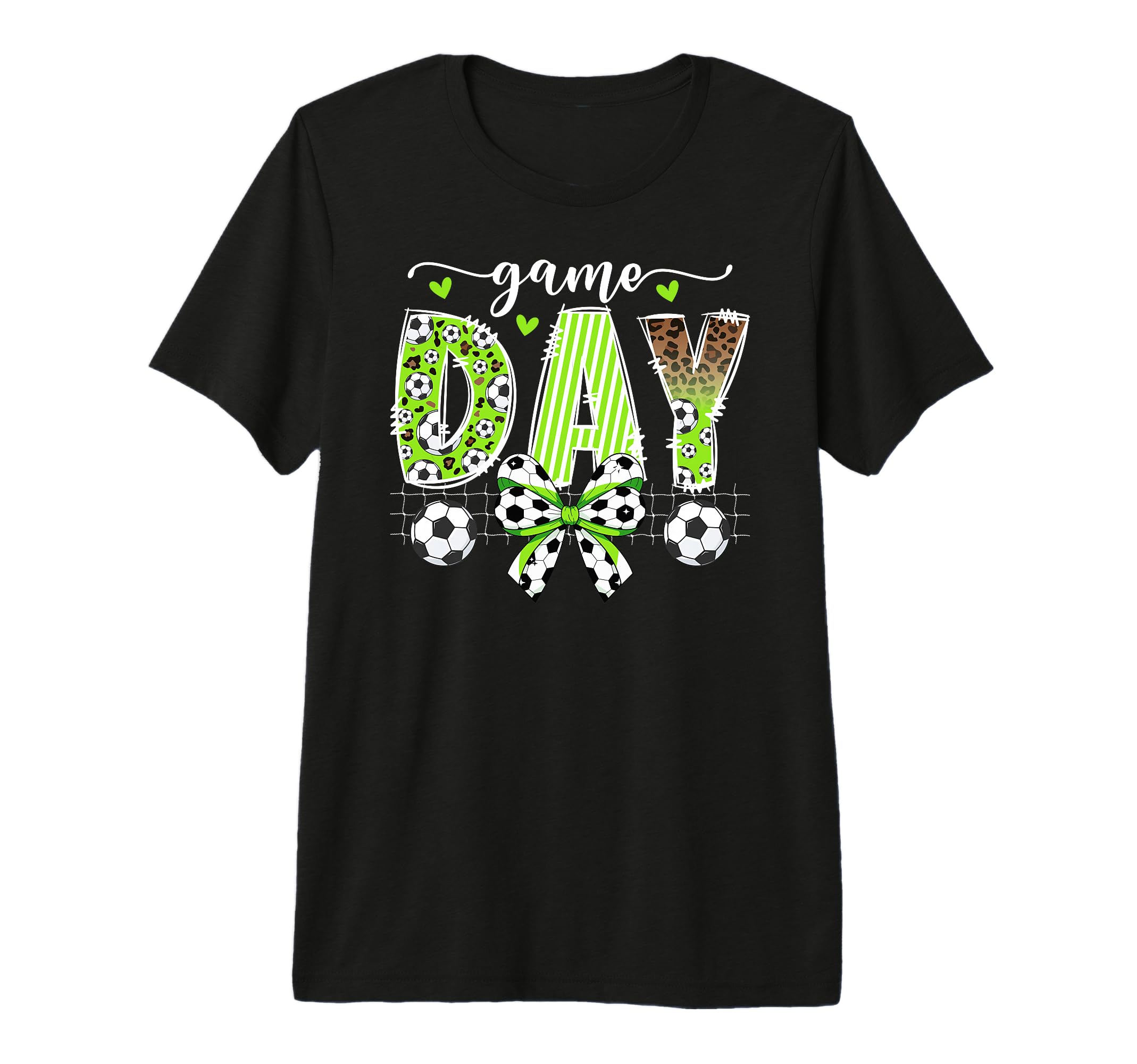 Game Day Soccer Coquette Soccer Game Day T-Shirt - Graphic Print Unisex - T-Shirt, Sweatshirt, Hoodie