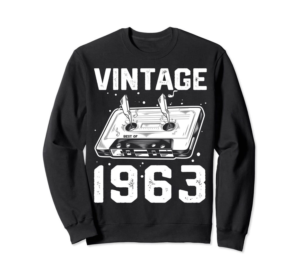 Birthday Best 1963 Bday 1963 Sweatshirt - Minimalist Print Men Women - T-Shirt, Sweatshirt, Hoodie