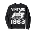 Birthday Best 1963 Bday 1963 Sweatshirt - Minimalist Print Men Women - T-Shirt, Sweatshirt, Hoodie