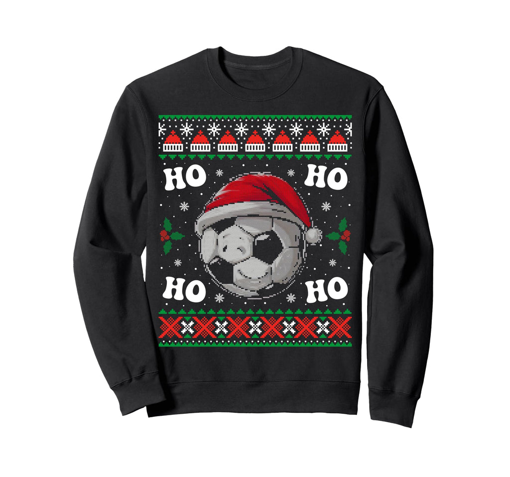 Santa Soccer Ugly Soccer Funny Sweatshirt - Custom Art Print for Adults - T-Shirt, Sweatshirt, Hoodie