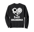 Ball Grandma Heart Funny Soccer Sweatshirt - Unique Graphic for Adults - T-Shirt, Sweatshirt, Hoodie