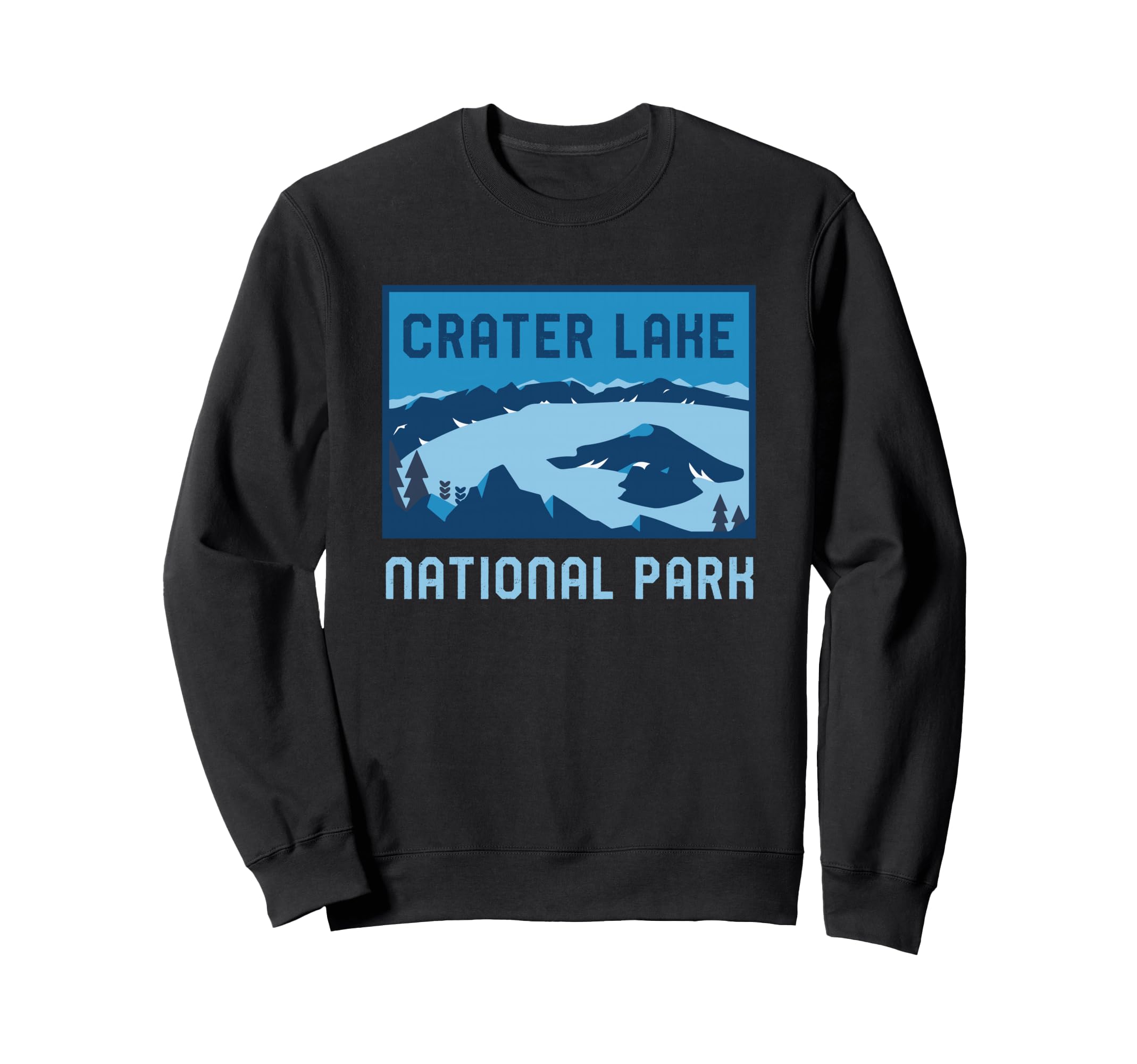 Crater Lake National Park Oregon Sweatshirt - Minimalist Print Unisex - T-Shirt, Sweatshirt, Hoodie