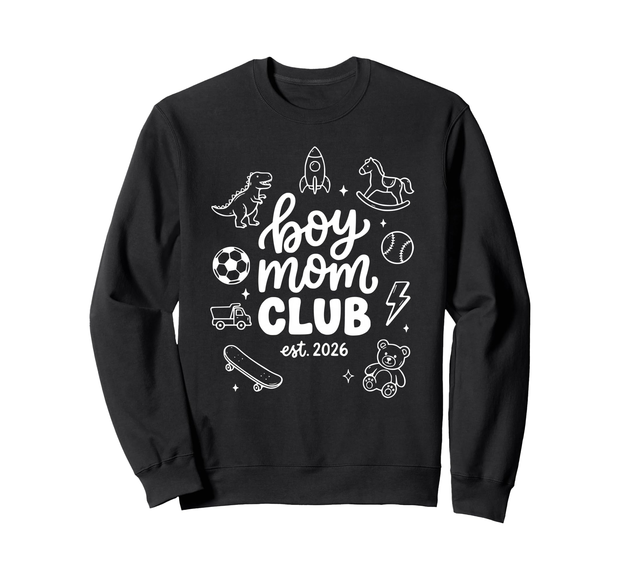 New Moms 2026 Mom Club Sweatshirt - Minimalist Print for Adults - T-Shirt, Sweatshirt, Hoodie