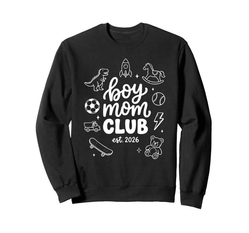 New Moms 2026 Mom Club Sweatshirt - Casual Everyday Wear Unisex - T-Shirt, Sweatshirt, Hoodie